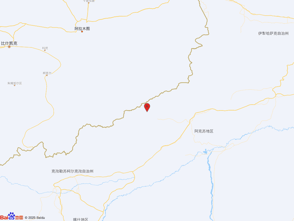 新疆阿克苏地区乌什县发生3.0级地震